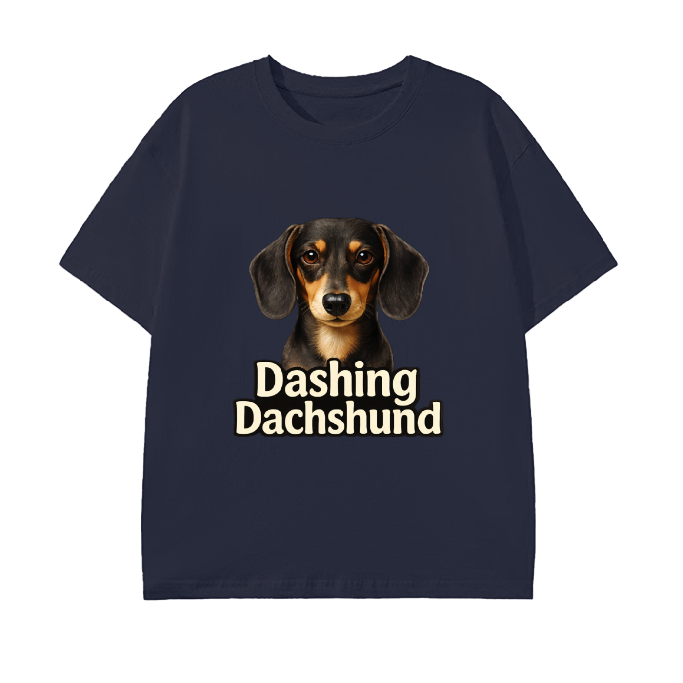 Dashing Dachshund Pure Cotton Unisex T-Shirt