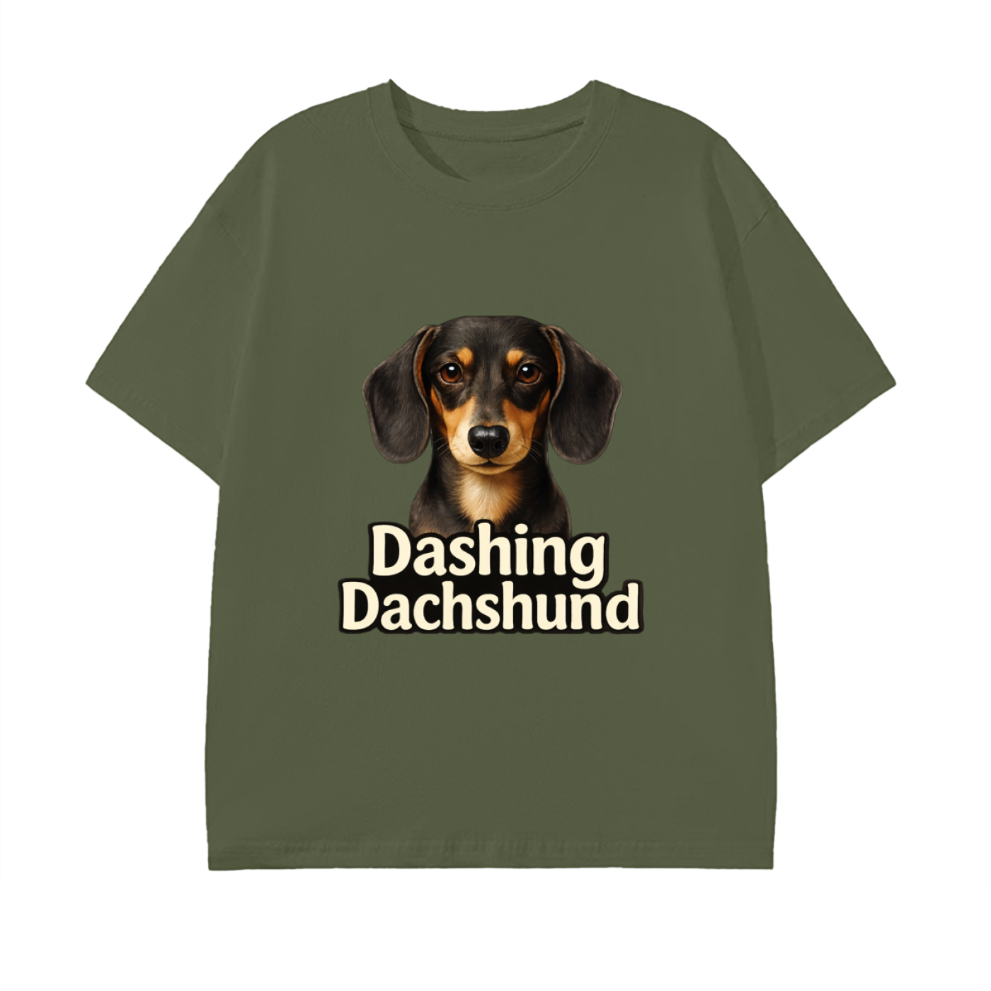 Dashing Dachshund Pure Cotton Unisex T-Shirt