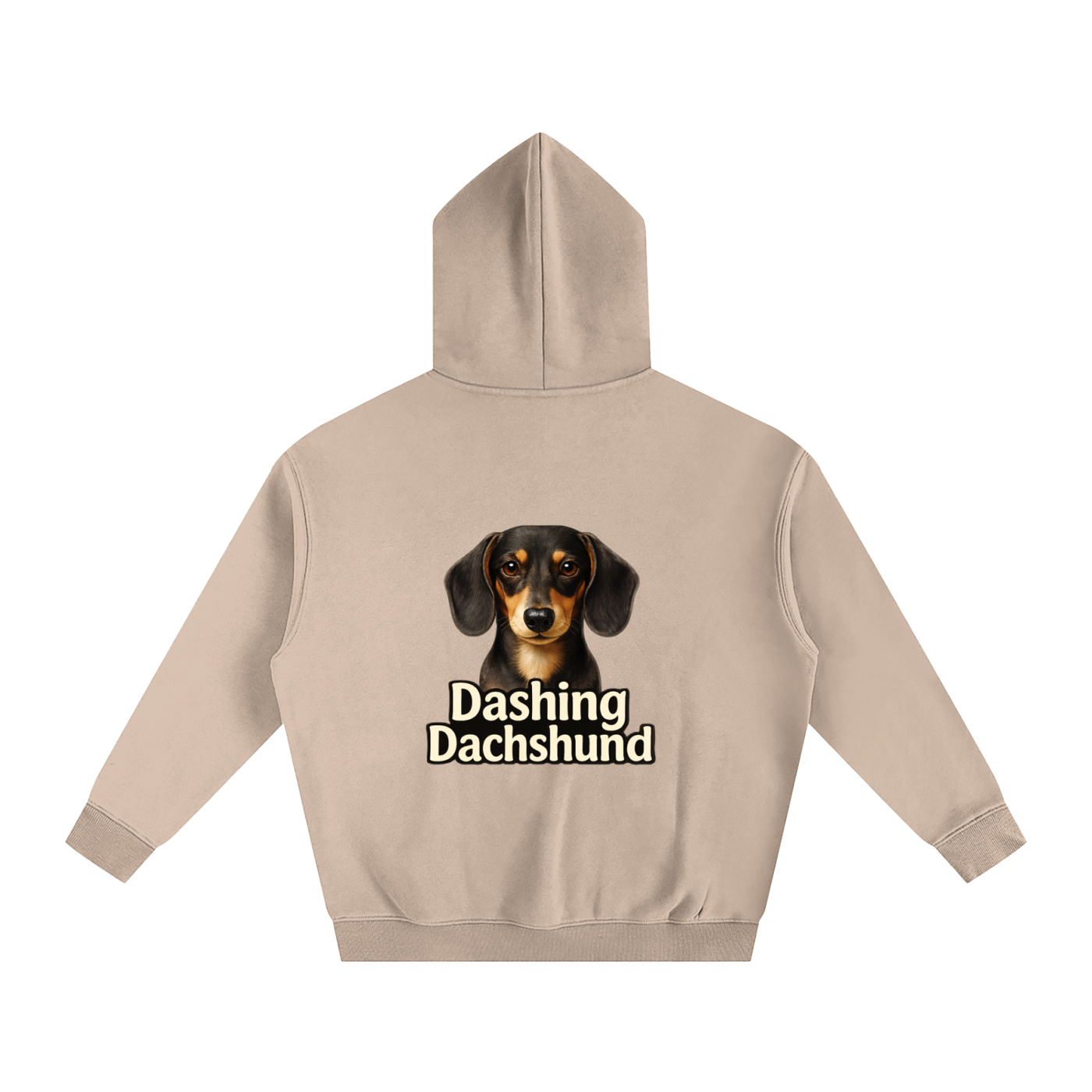 Dashing Dachshund Oversized Fleece Hoodie