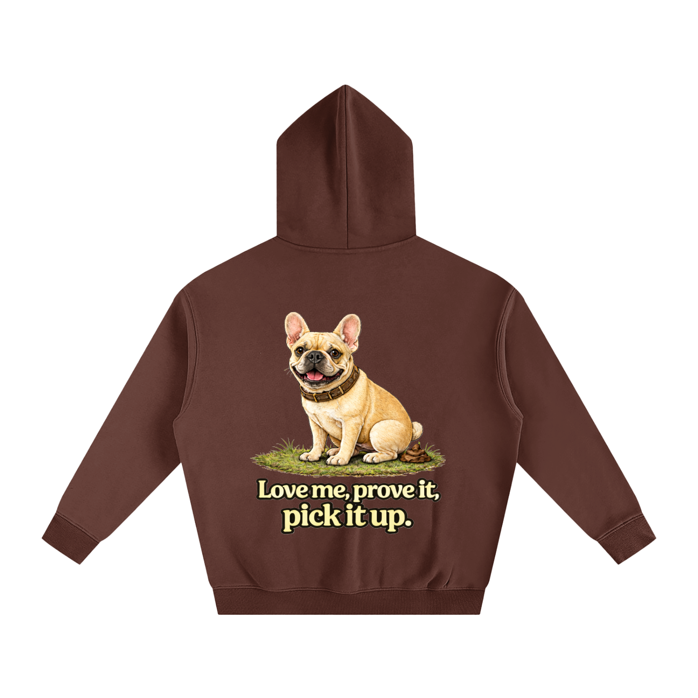 Frenchie Poo Hoodie | Premium Unisex Oversized Hoodie