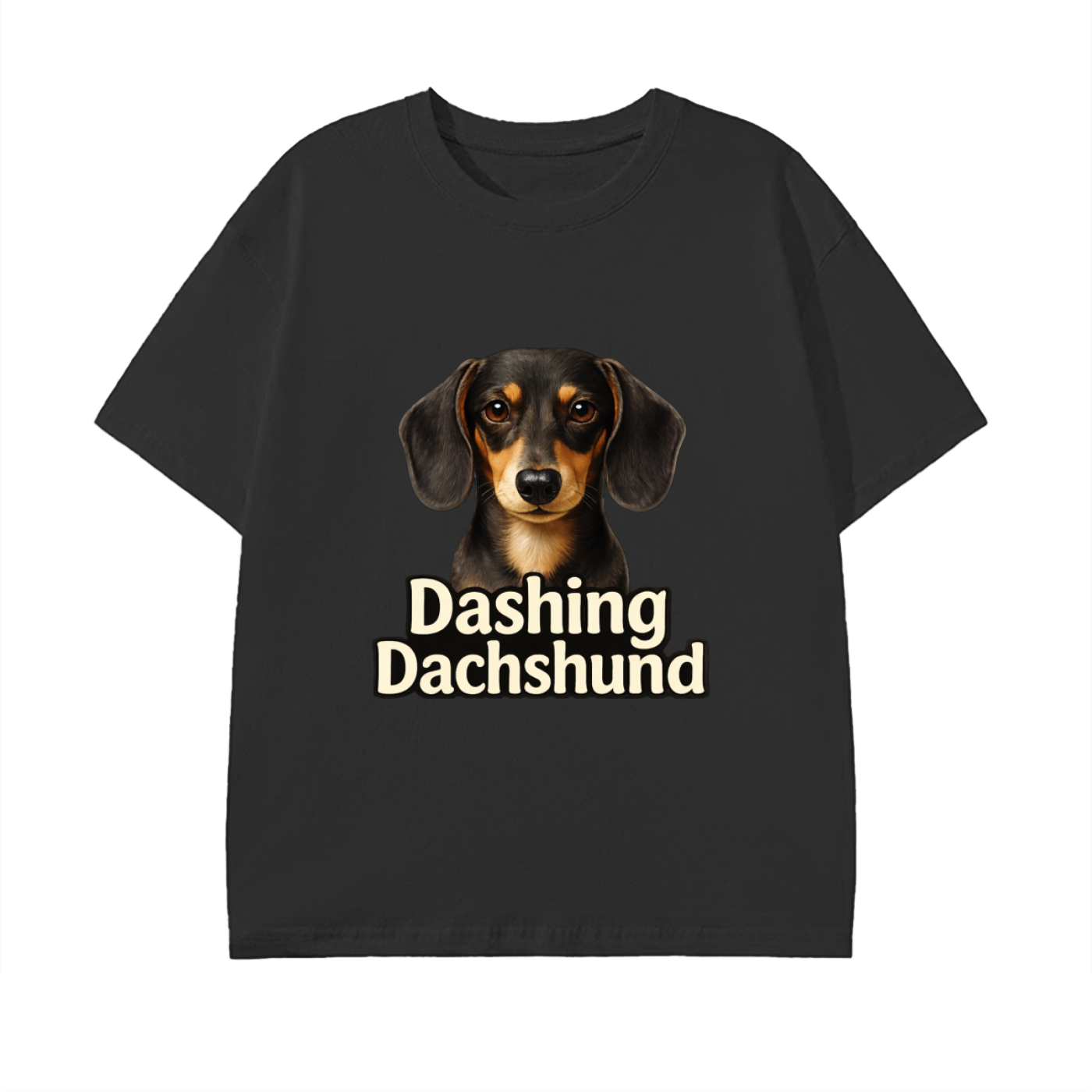 Dashing Dachshund Pure Cotton Unisex T-Shirt