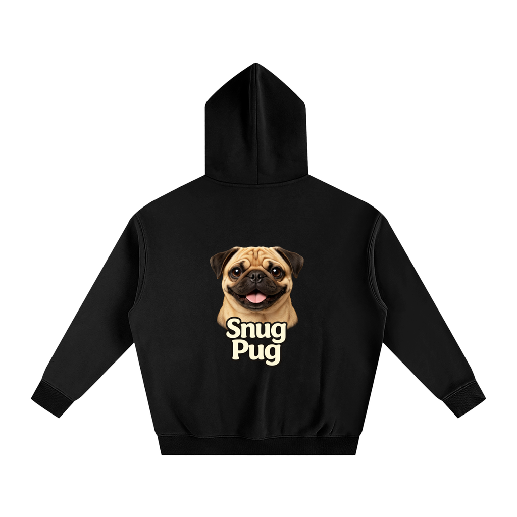 Snug Pug Oversized Fleece Hoodie