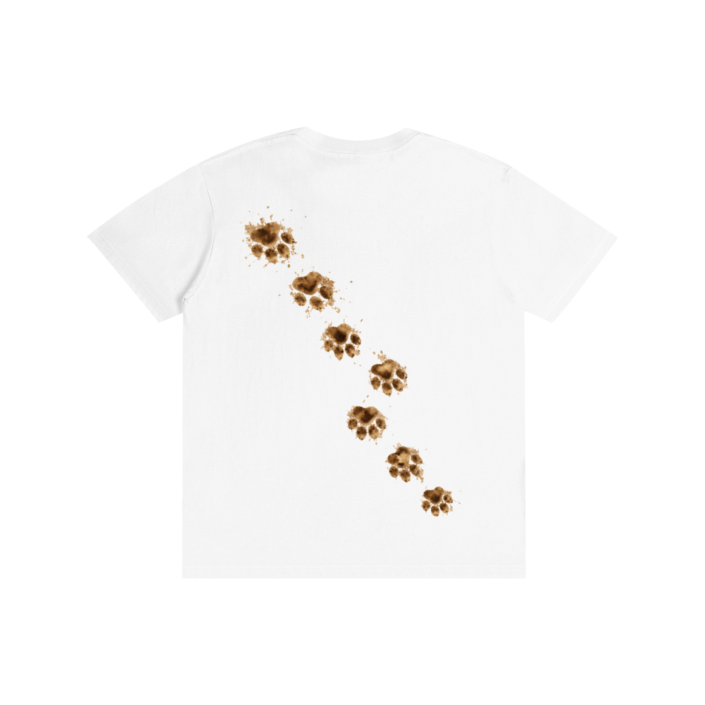 Loyal Friends Muddy Paw Prints Tee | Unisex 100% Cotton Graphic T-Shirt