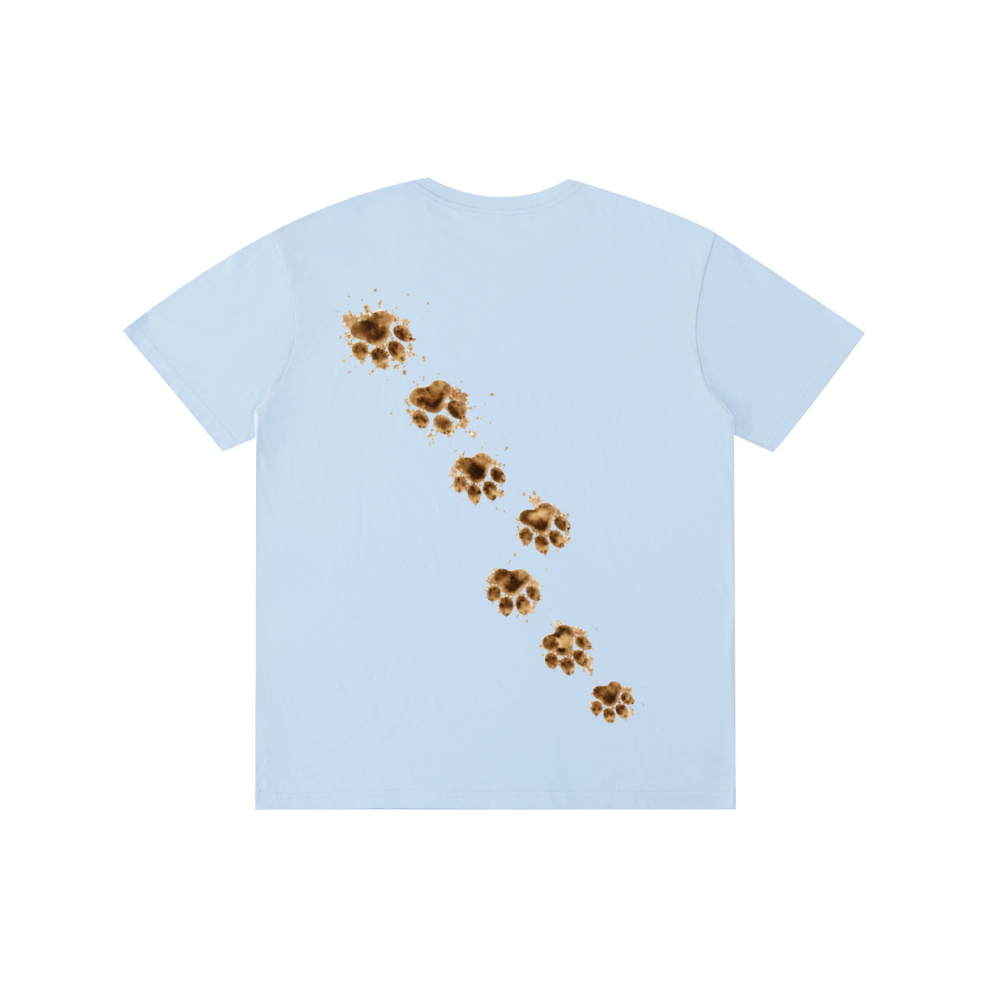 Loyal Friends Muddy Paw Prints Tee | Unisex 100% Cotton Graphic T-Shirt