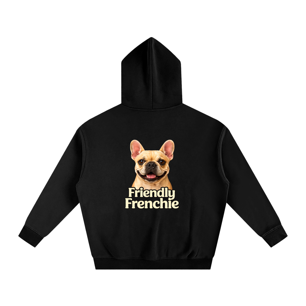 Friendly Frenchie Oversized Fleece Hoodie