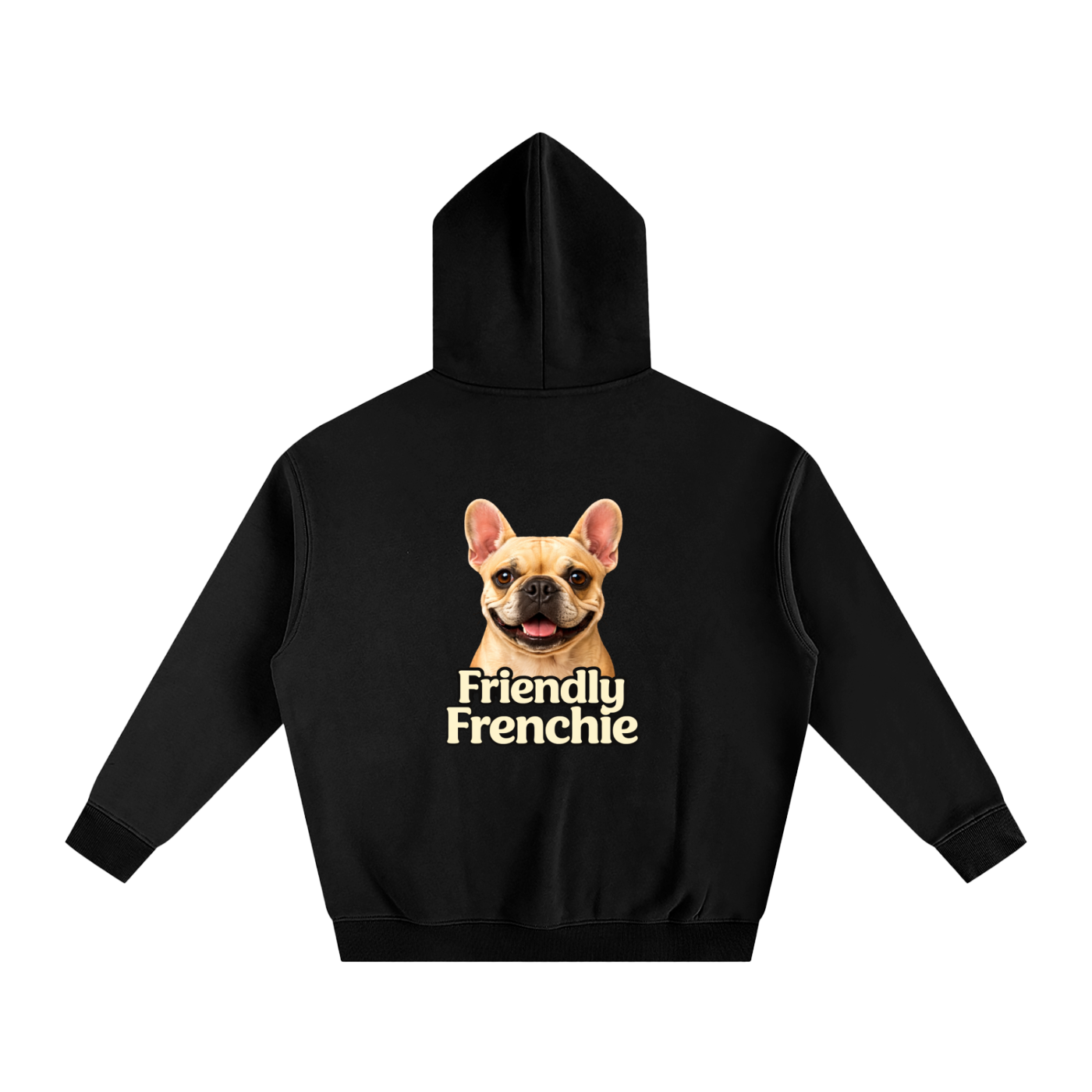 Friendly Frenchie Oversized Fleece Hoodie