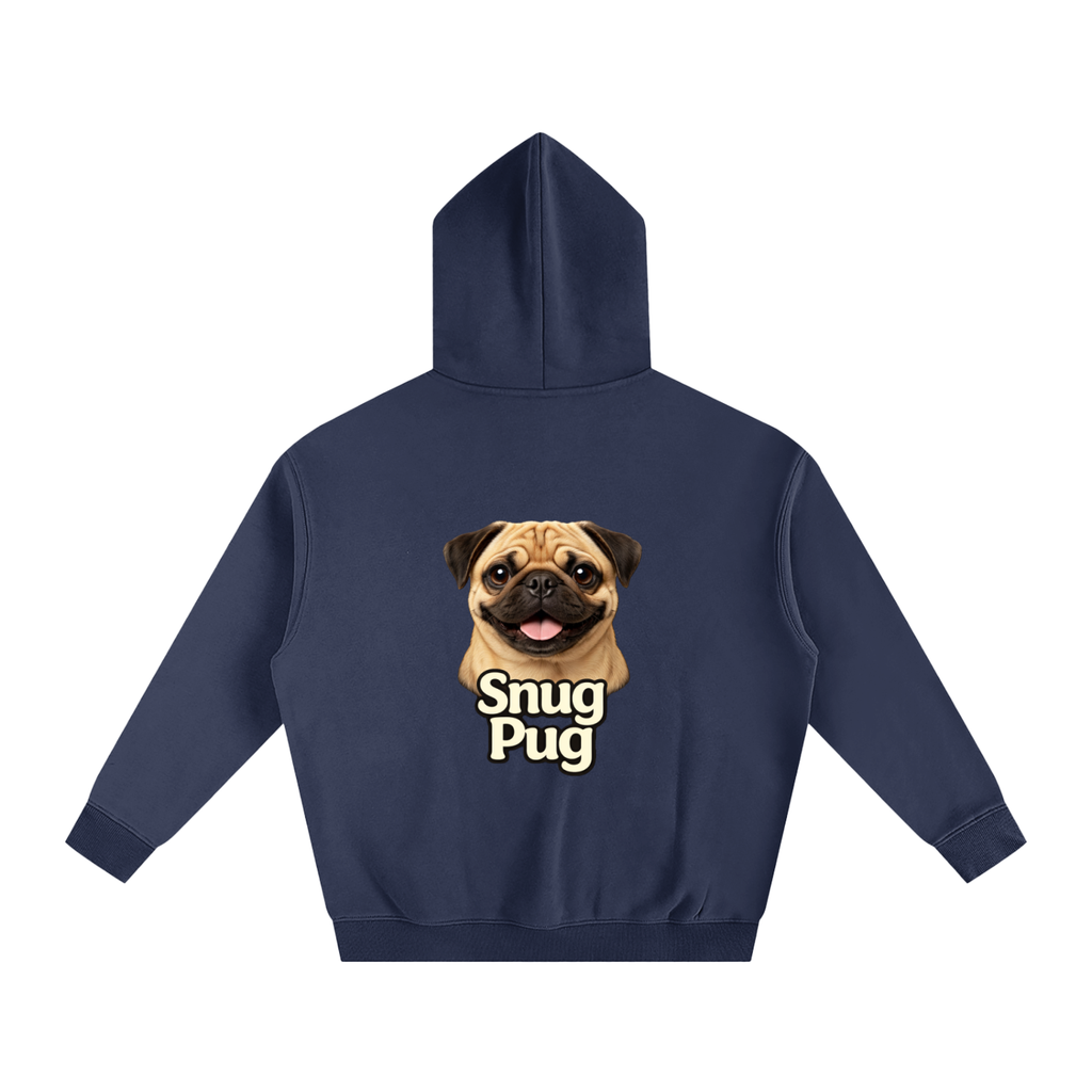 Snug Pug Oversized Fleece Hoodie