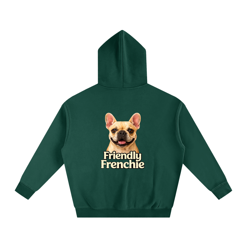 Friendly Frenchie Oversized Fleece Hoodie