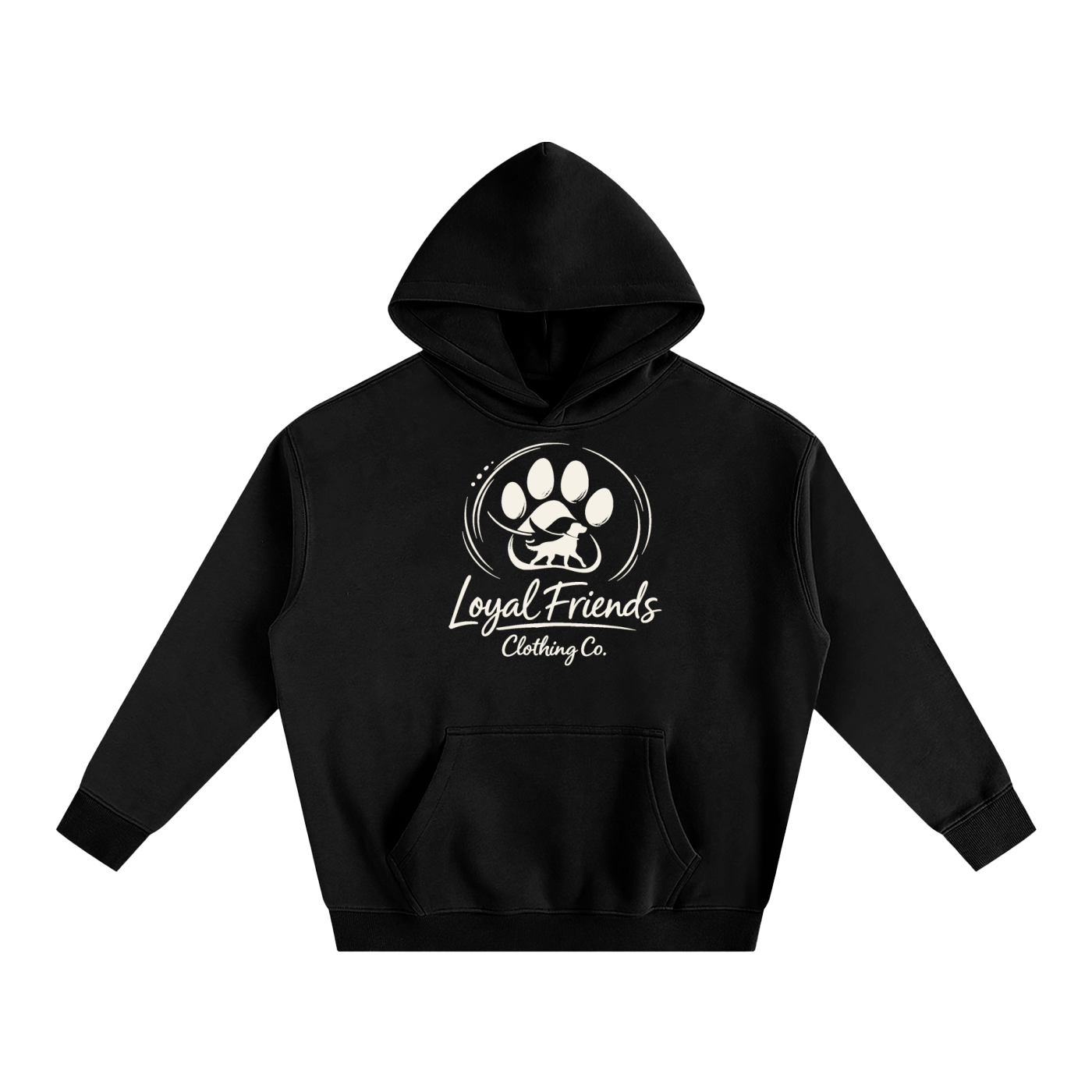 Happy Staffy Oversized Fleece Hoodie