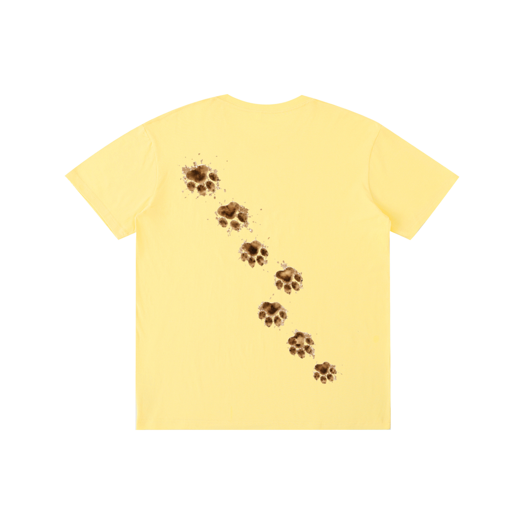 Loyal Friends Muddy Paw Prints Tee | Unisex 100% Cotton Graphic T-Shirt