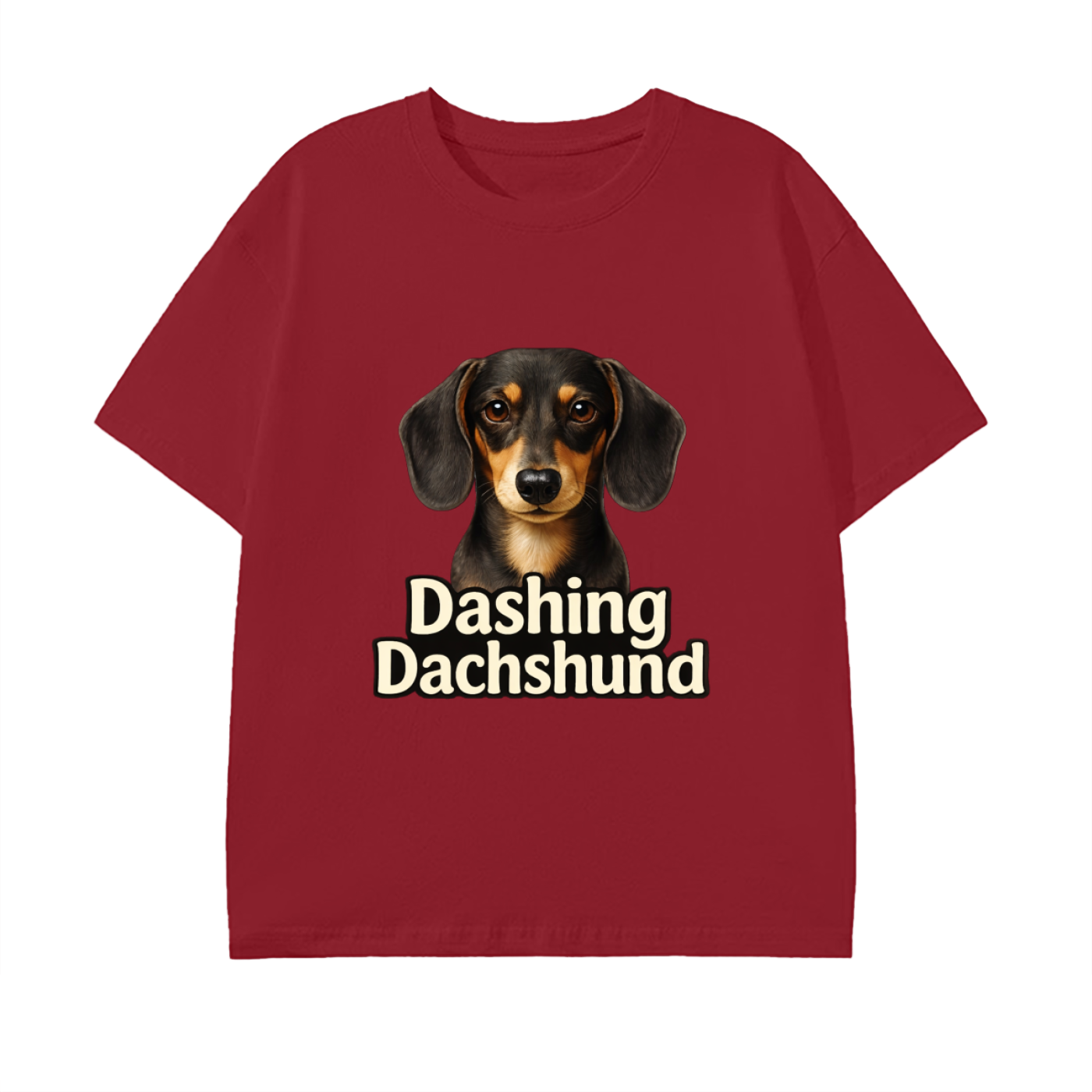 Dashing Dachshund Pure Cotton Unisex T-Shirt