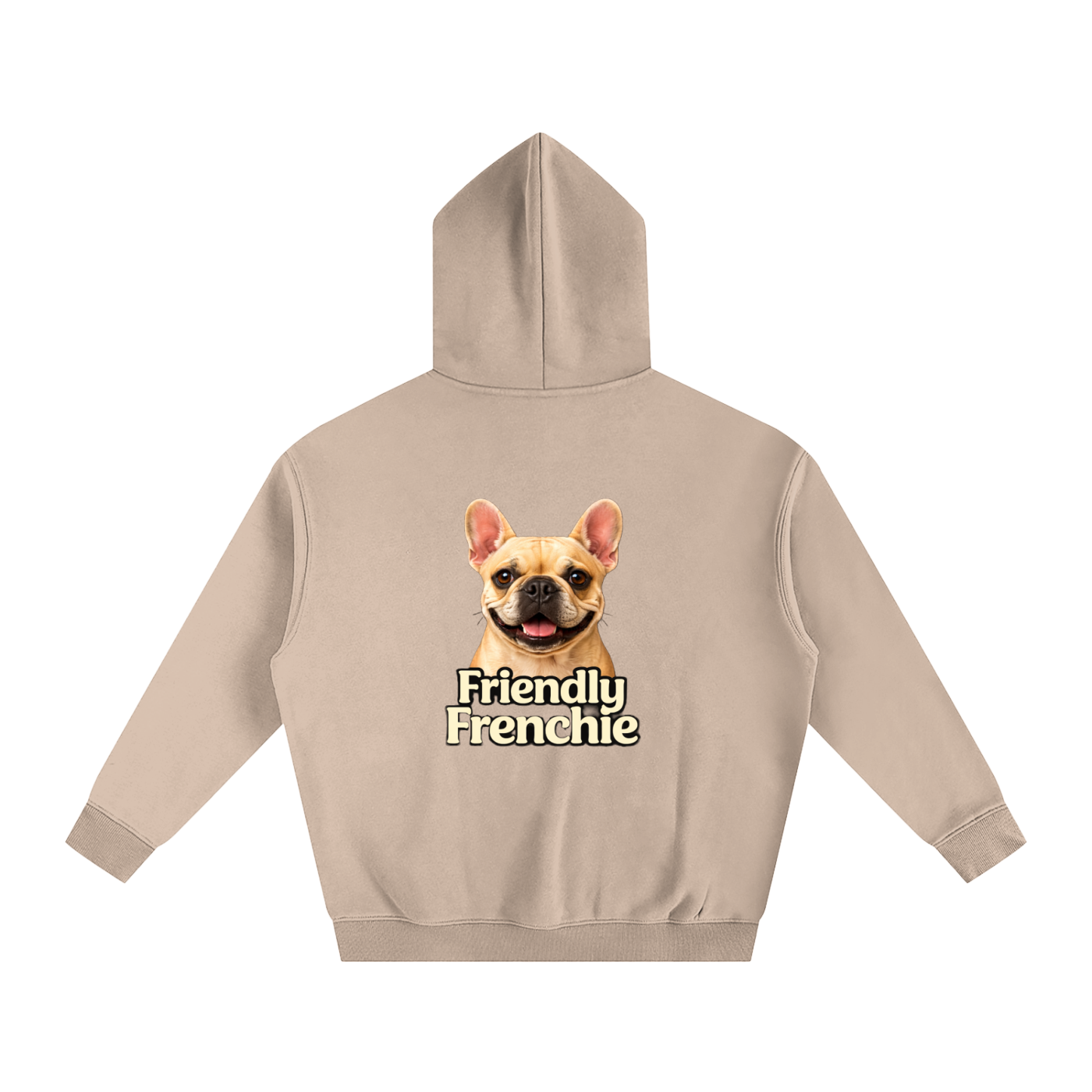 Friendly Frenchie Oversized Fleece Hoodie