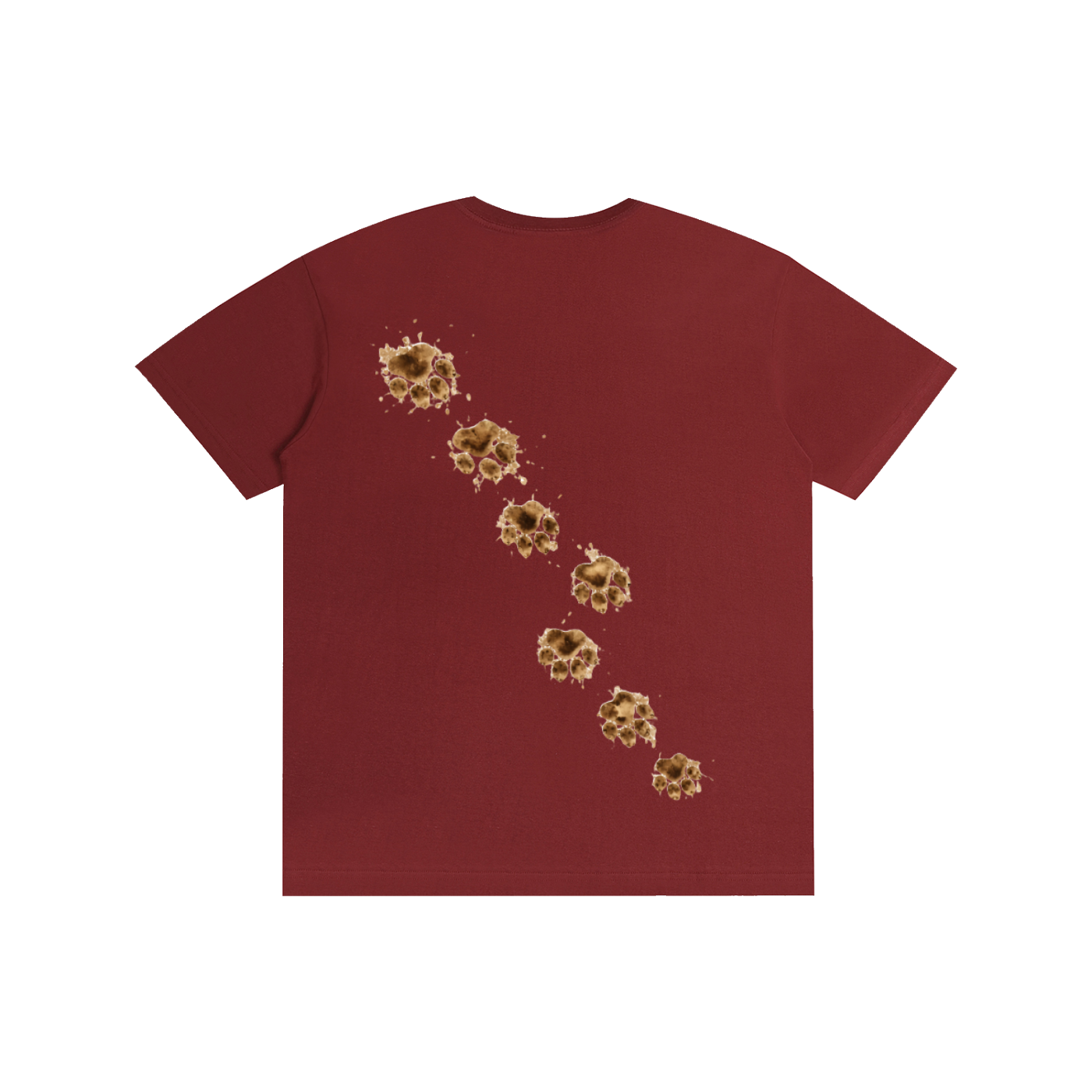 Loyal Friends Muddy Paw Prints Tee | Unisex 100% Cotton Graphic T-Shirt