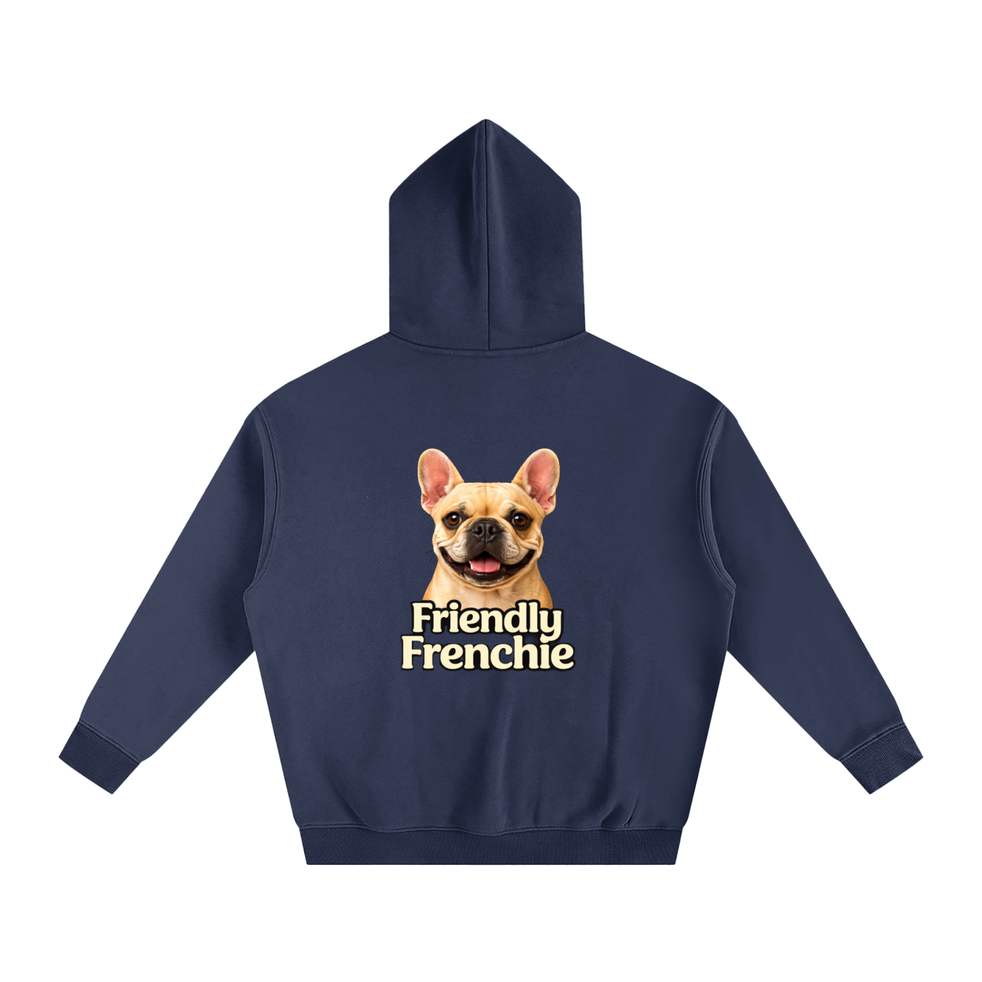 Friendly Frenchie Oversized Fleece Hoodie