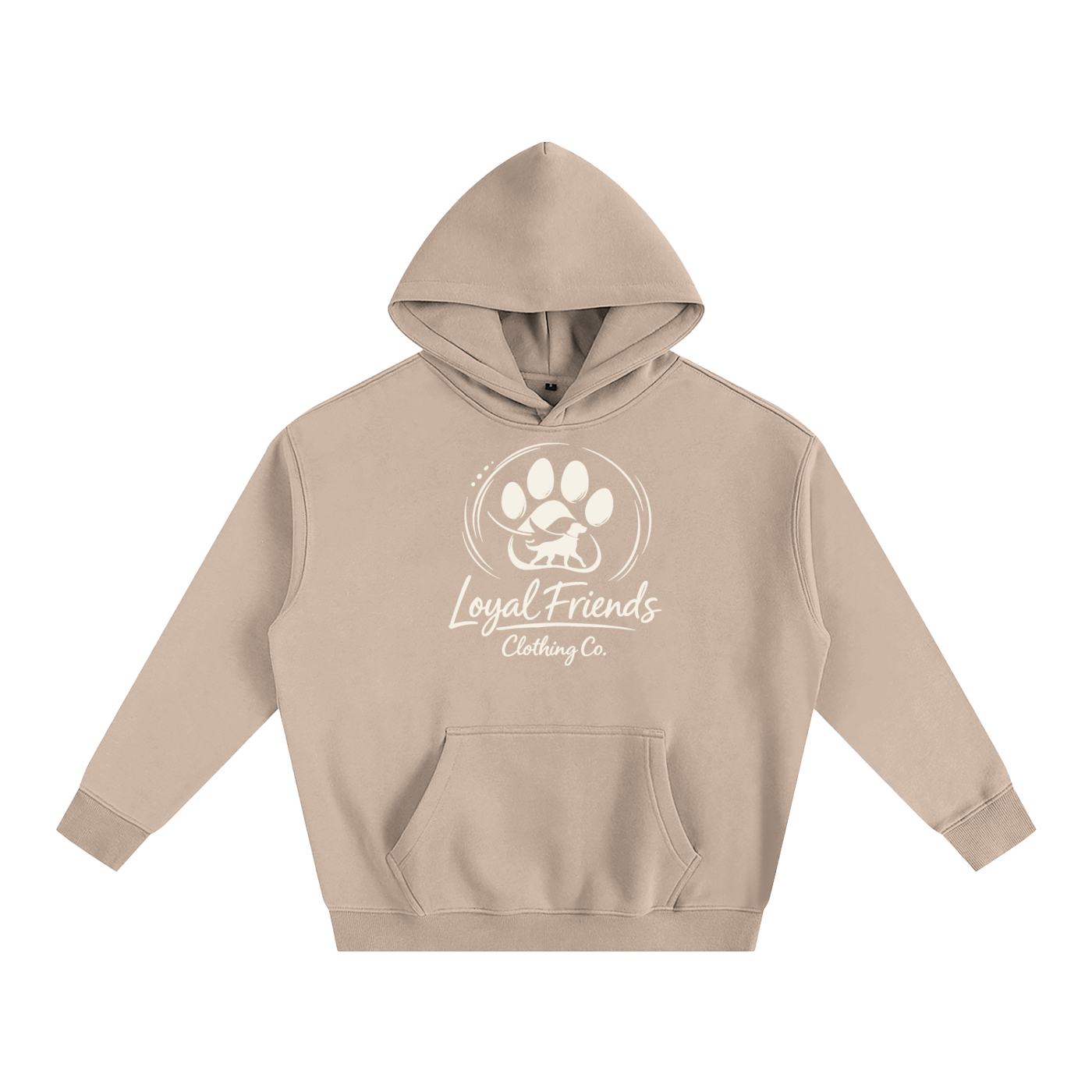 Happy Staffy Oversized Fleece Hoodie