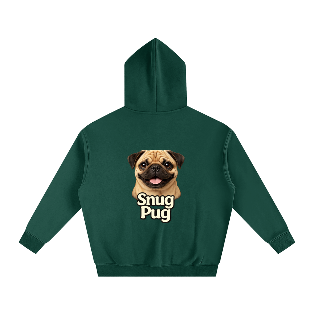 Snug Pug Oversized Fleece Hoodie