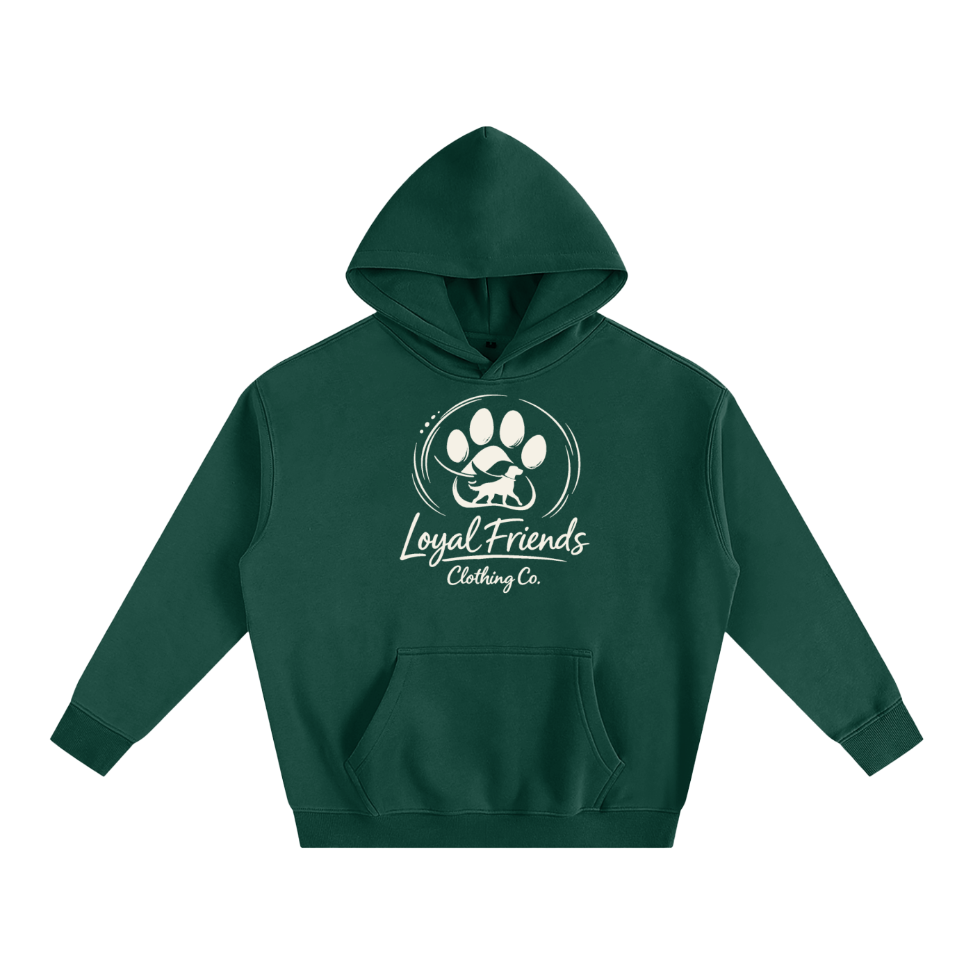 Happy Staffy Oversized Fleece Hoodie